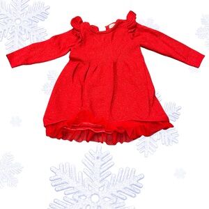 Cat & Jack Sparkling Red Knit Sweater